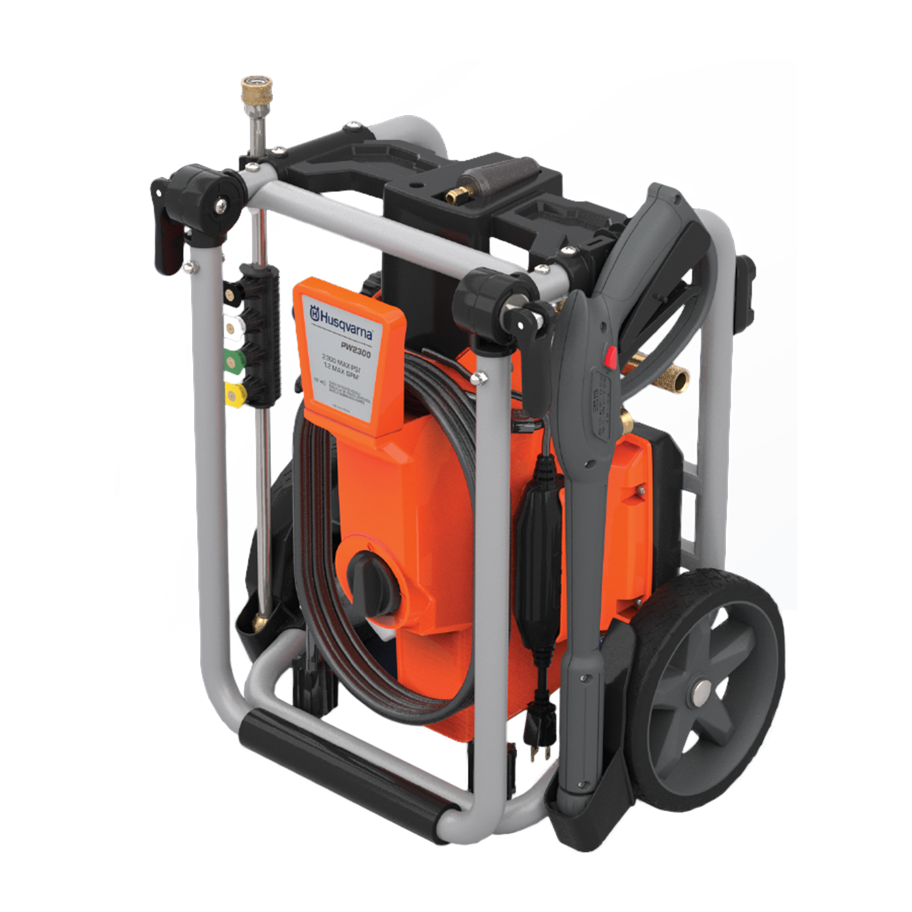 022006 Husqvarna pressure washer with handle folded