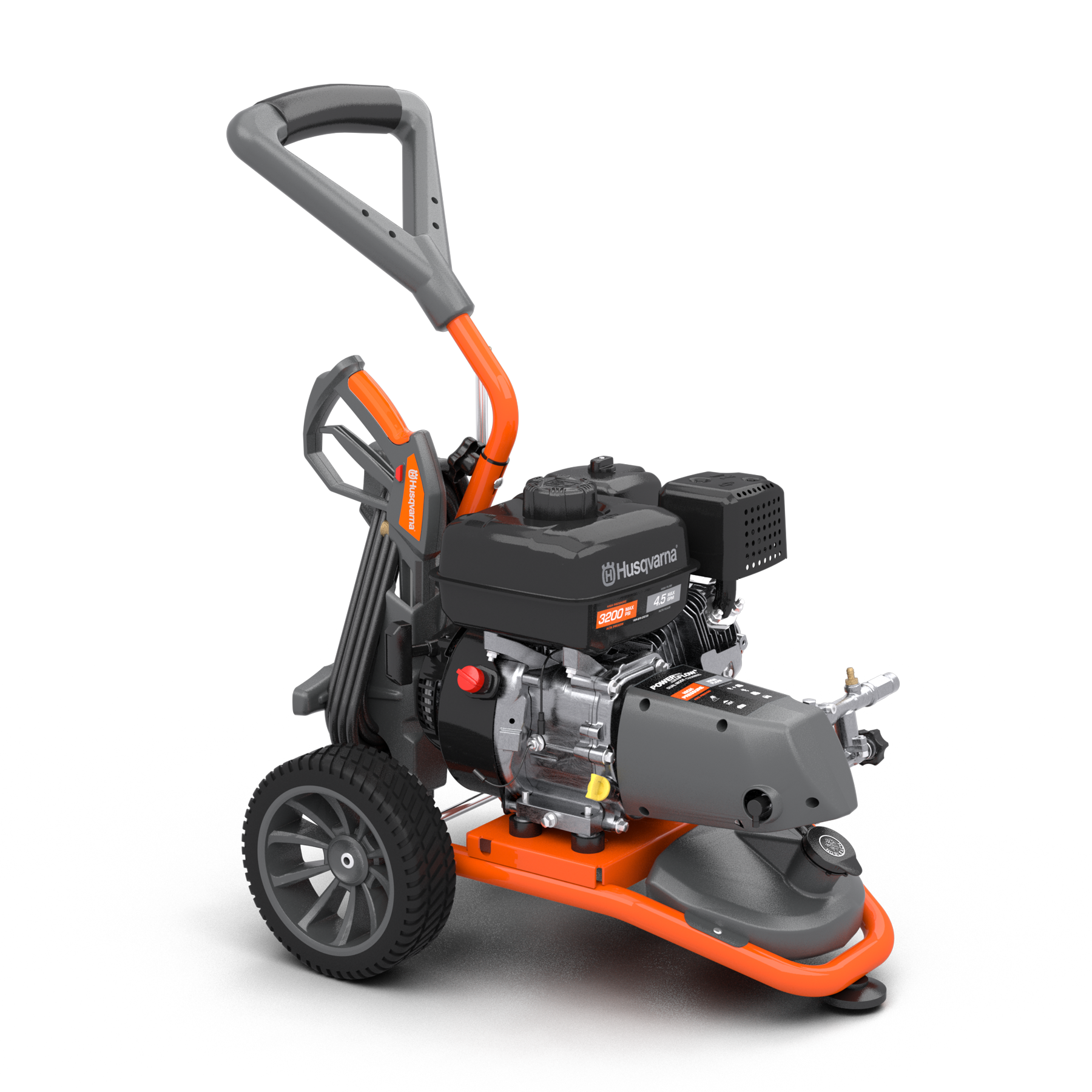 022014 Husqvarna pressure washer front angle view