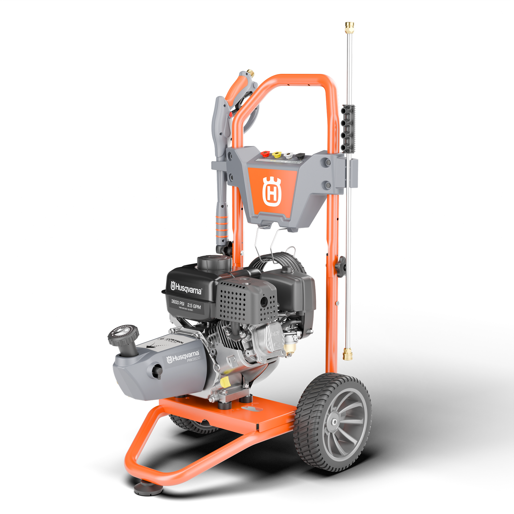 022015 Husqvarna pressure washer front angle view