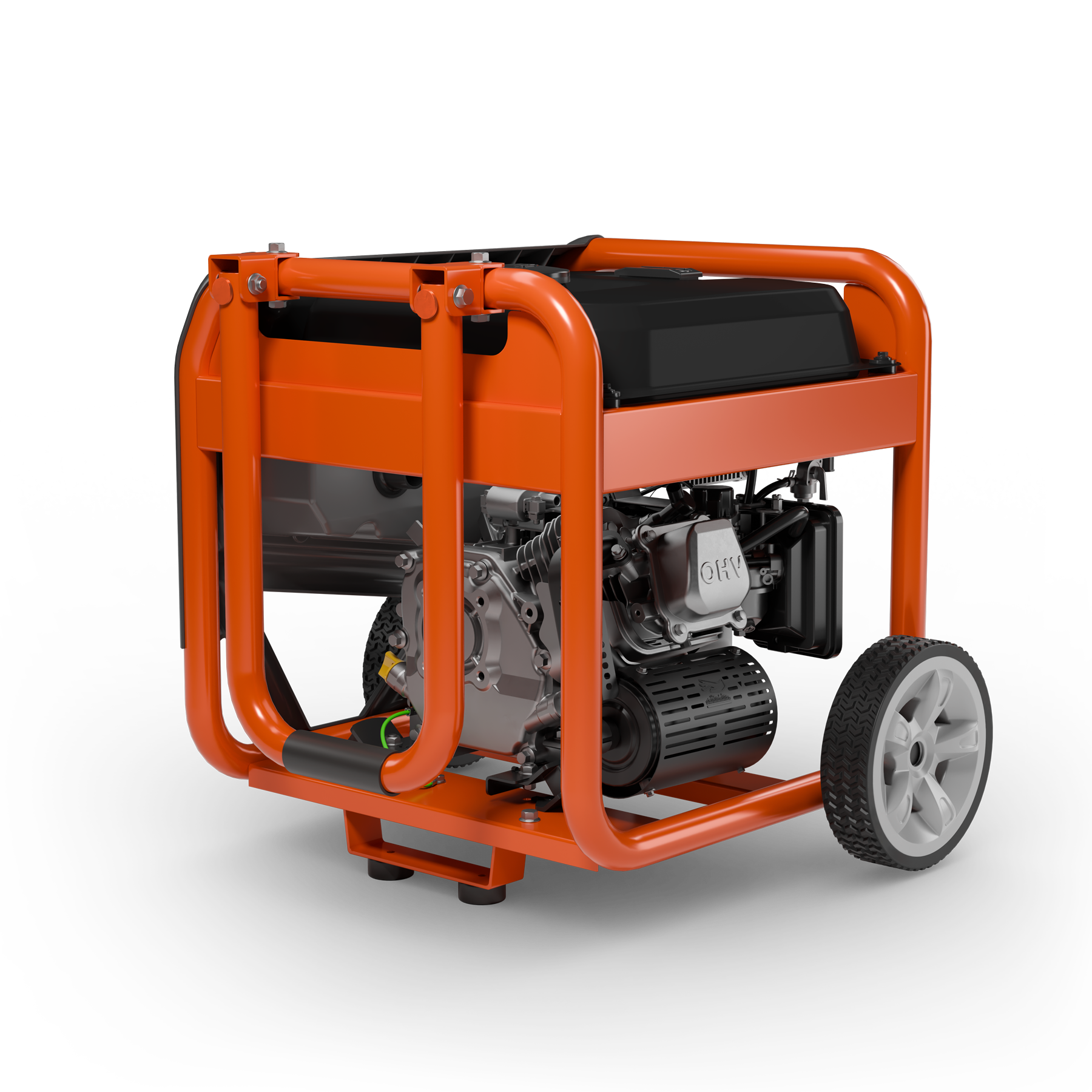033038 Husqvarna portable generator back angle view