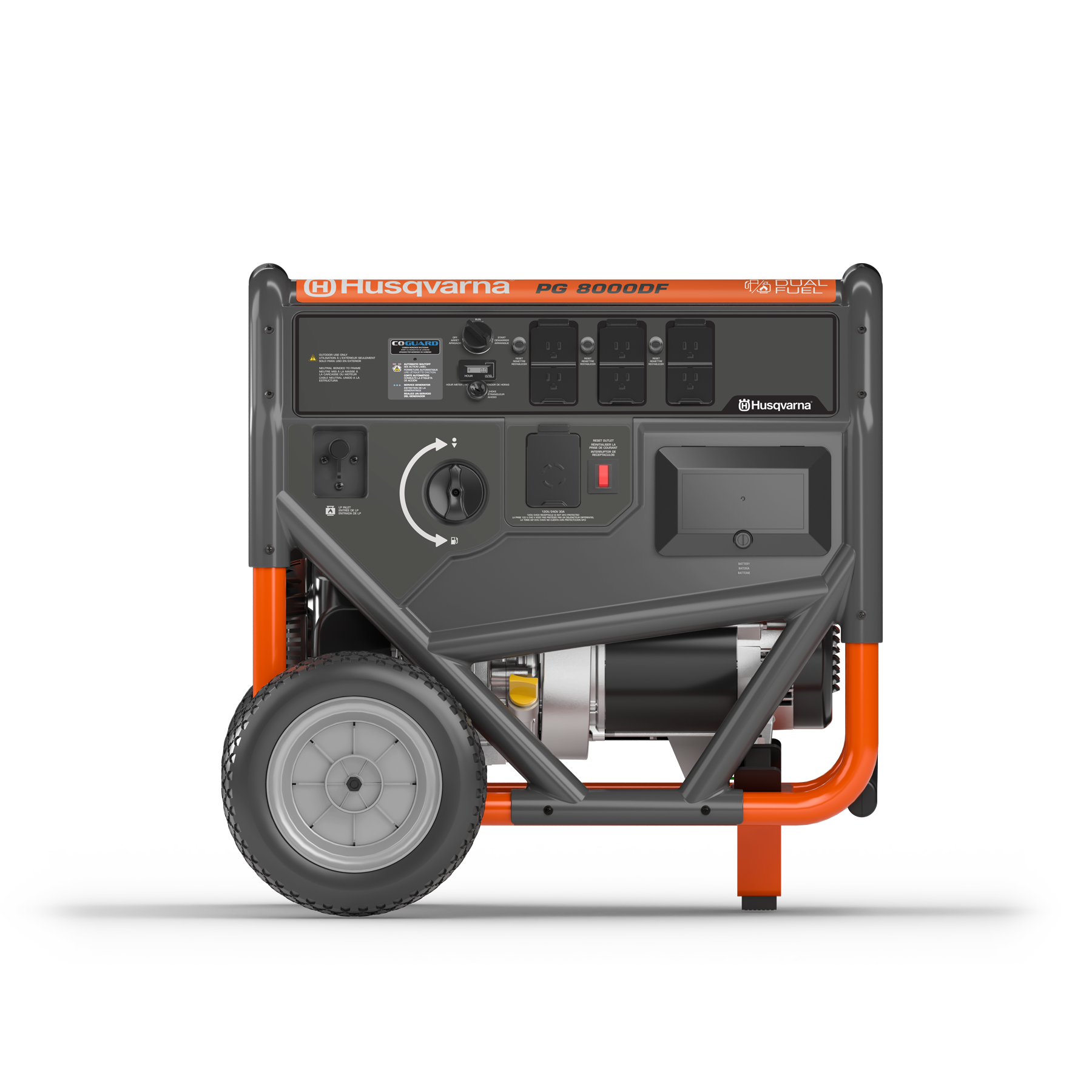033041 Husqvarna portable generator front view