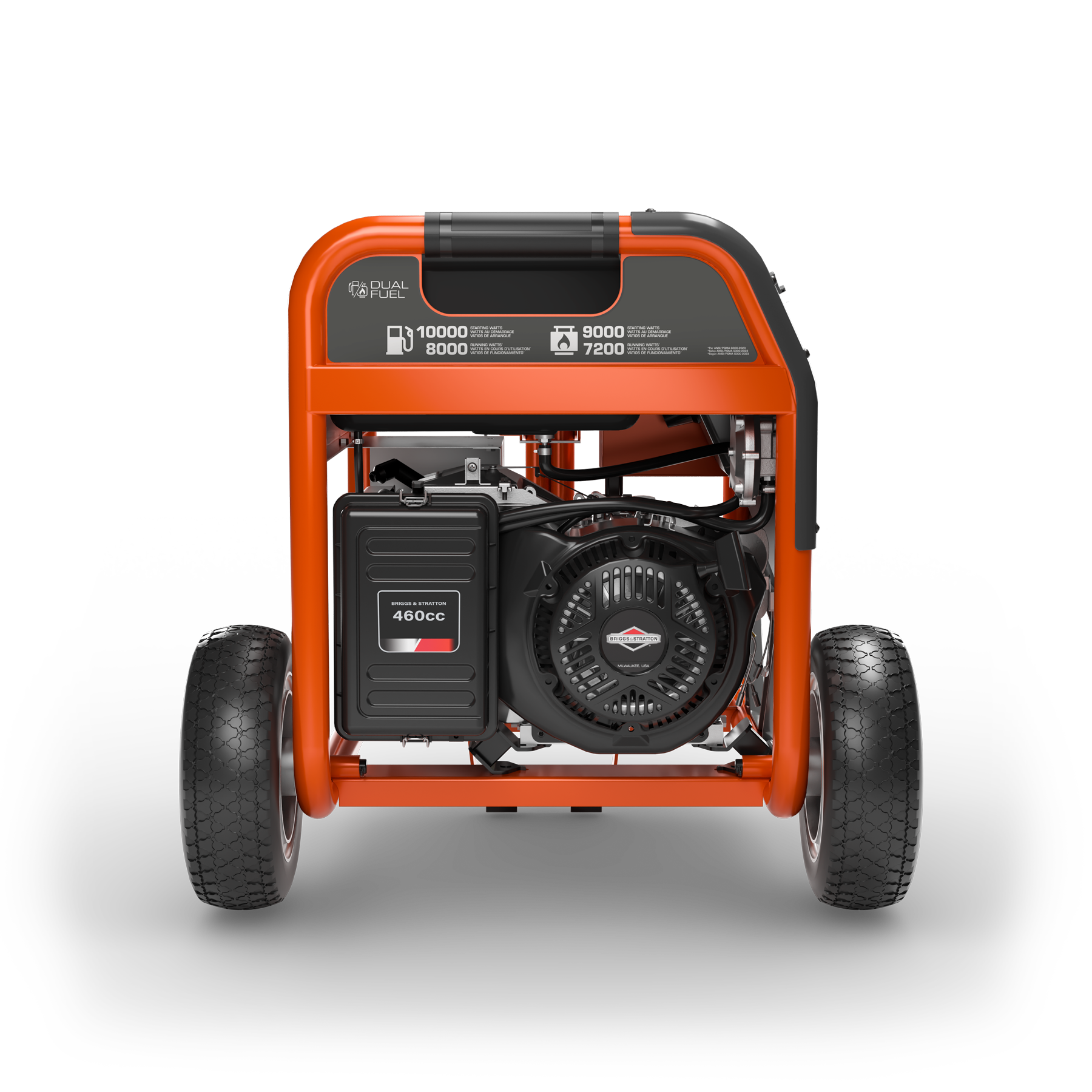 033041 Husqvarna portable generator left side view